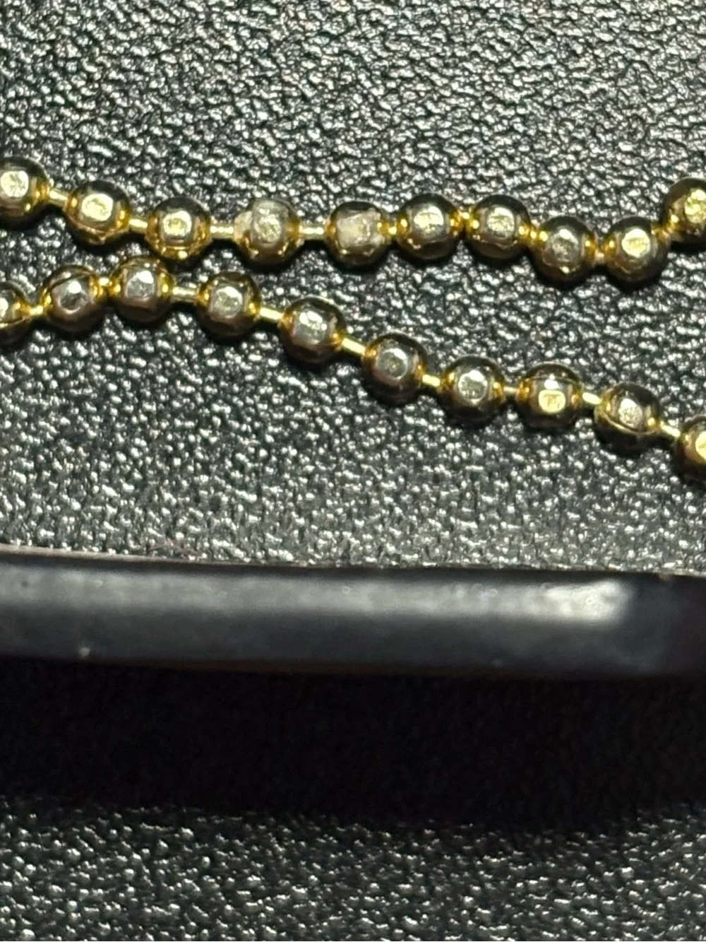 Coach Brown Leather Hang Tag with Gold Chain